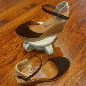Ankle Strap Woven Wedge Heel Dressy/Casual Suede Gaimo Espadrilles